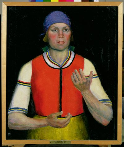 Mujer trabajadora, 1933 de Kazimir Severinovich Malevich