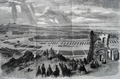 La revisión por su Majestad de los Voluntarios de Fusileros, 1860 de Keeley Halswelle