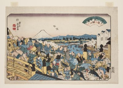 Clima Despejado en Nihonbashi de Keisai Eisen
