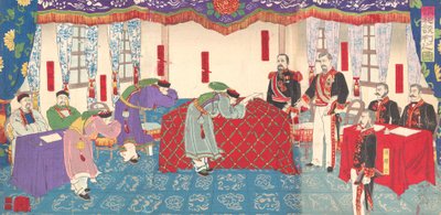 Negociaciones después de la Guerra Sino-Japonesa, marzo de 1895 de Keisai