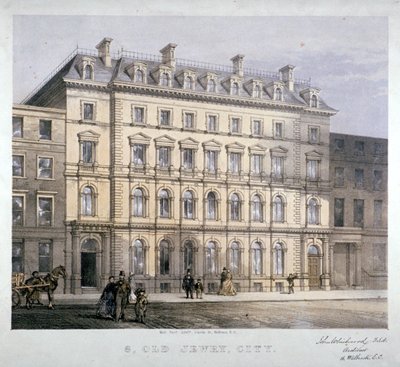 No 8 Old Jewry, Ciudad de Londres, c1865 de Kell Brothers