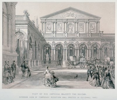 Visita de Abd-ul-Aziz, Sultán de Turquía al Guildhall, Ciudad de Londres, 1867 de Kell Brothers