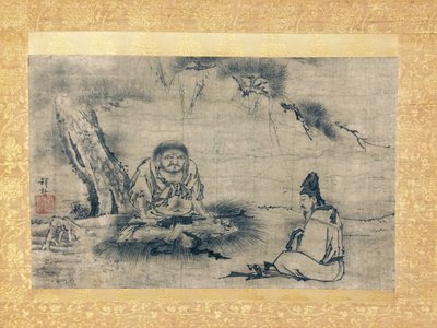 Encuentro zen Niaoke Daolin y Bai Juyi, siglo XVI de Kenkō Shōkei