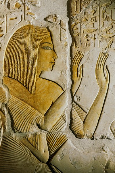 Tumba de Maia; Egipto; Arqueología; Reino Nuevo; Saqqara, periodo Amarna, arte, 2002 (foto) de Kenneth Garrett