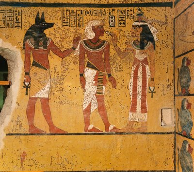 Pintura mural en la tumba del rey Tutankamón; ; Egipto; Reino Nuevo; Tutankamón; Valle..., 2003 (foto) de Kenneth Garrett