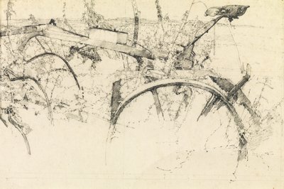 Estudio de un arado viejo de Kenneth Newton