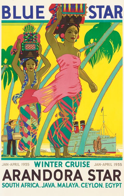Cartel publicitario del crucero 