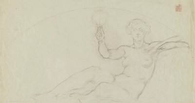 (Rotonda del Capitolio del Estado de Iowa) (Arte, estudio para panel) de Kenyon Cox