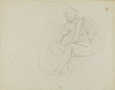(Rotonda del Capitolio del Estado de Iowa) (Educación, estudio para el panel) de Kenyon Cox