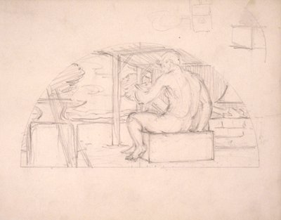 (Rotonda del Capitolio del Estado de Iowa) (Fabricantes, estudio para panel) de Kenyon Cox