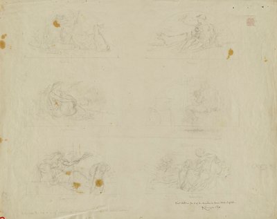 (Rotonda del Capitolio del Estado de Iowa) (estudio para Six Lunettes) de Kenyon Cox