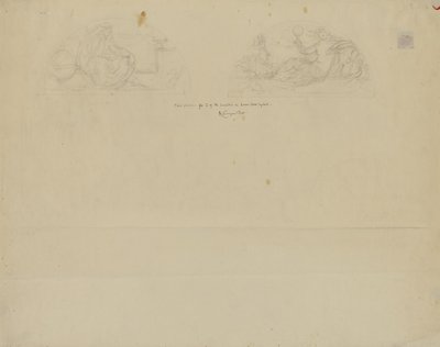 (Rotonda del Capitolio del Estado de Iowa) (estudio para Two Lunettes) de Kenyon Cox