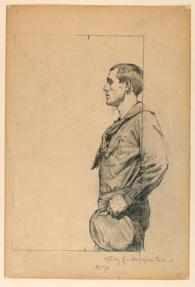 Diseño para portada de revista de Kenyon Cox