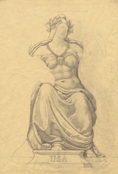 Boceto de Kenyon Cox