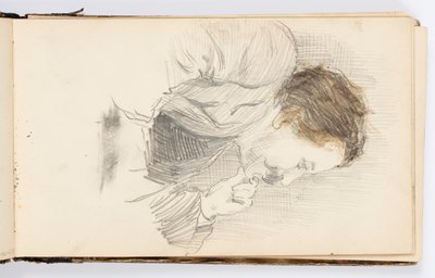 Página de cuaderno de bocetos de Kenyon Cox