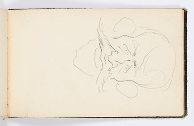 Página de cuaderno de bocetos: Caricatura de Kenyon Cox