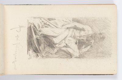 Página de Boceto: Marte Descansando, Después de Velázquez de Kenyon Cox
