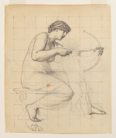 Estudio para "La educación de Cupido" de Kenyon Cox