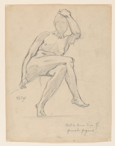 Estudio de una figura femenina de Kenyon Cox