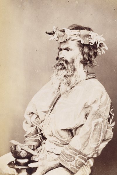 Hombre Ainu, c.1890s de Kenzô Tamoto