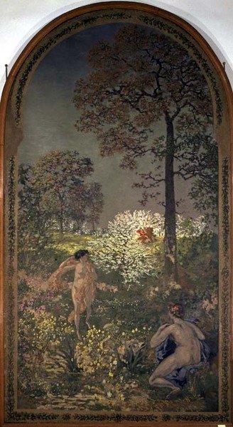 El rapto de las hijas de Leucipo de Ker Xavier Roussel