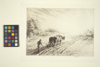 Arado temprano (primavera) (grabado) de Kerr Eby