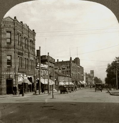 Calle Grafton, Charlottetown, Isla del Príncipe Eduardo, Canadá, principios del siglo XX de Keystone View Company