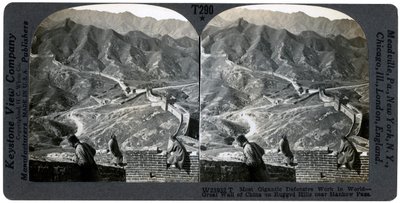 Gran Muralla China, cerca del Paso Hankow, China, c. 1900s de Keystone View Company