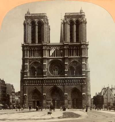 Notre Dame, París, Francia, 1897 de Keystone View Company