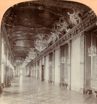 El Gran Salón de Banquetes, Palacio Real, Estocolmo, Suecia de Keystone View Company