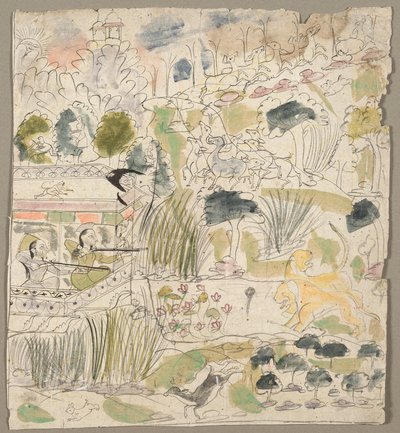 Ladies Shooting from a Pavilion de Kichizan Mincho