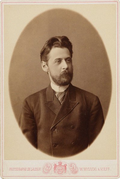Retrato del poeta Innokenty Annensky 1856-1909 de Kiev . Photo studio V. Vysotsky