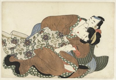 pareja haciendo el amor de Kikugawa Eizan (attributed to)