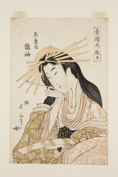 Tagasode de Tamaya de Kikukawa Eizan