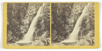 Cascadas de Glen Ellis, 1855-75 de Kilburn Brothers, BW Kilburn