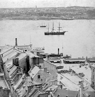 Vista desde la Terraza Dufferin, Quebec, Canadá de Kilburn Brothers