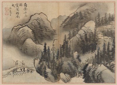 Paisaje lluvioso, finales del siglo XVIII de Kim Sugyu
