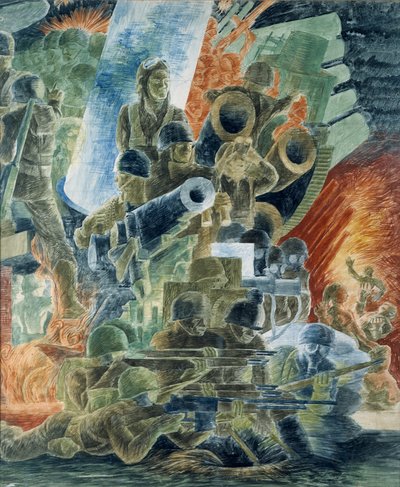 Guerra (estudio mural, edificio del Departamento de Guerra, Washington, D.C.) de Kindred McLeary