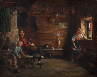 Idilio familiar de Kirill Vikentievich Lemoch
