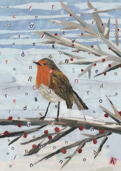 Petirrojo rojo de Kirstie Adamson