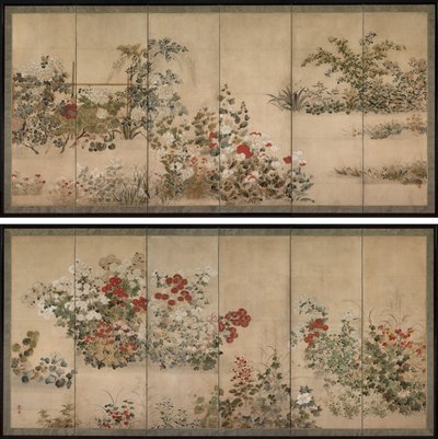 Flowers and Grasses de Kitagawa Sosetsu