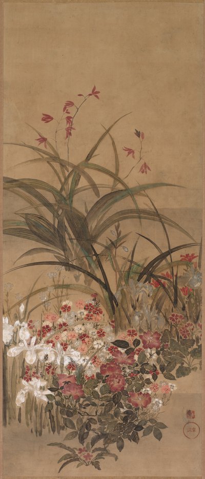Flores de verano, mediados del siglo XVII de Kitagawa Sosetsu