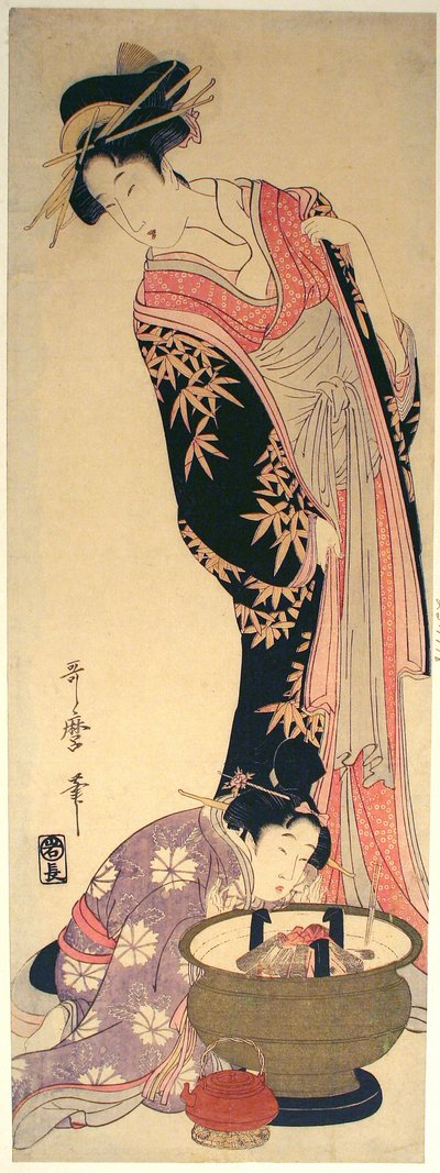 Una Cortesana y su Asistente de Kitagawa Utamaro