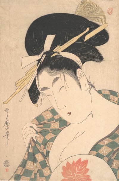Una cortesana, finales del siglo XVIII-principios del siglo XIX de Kitagawa Utamaro