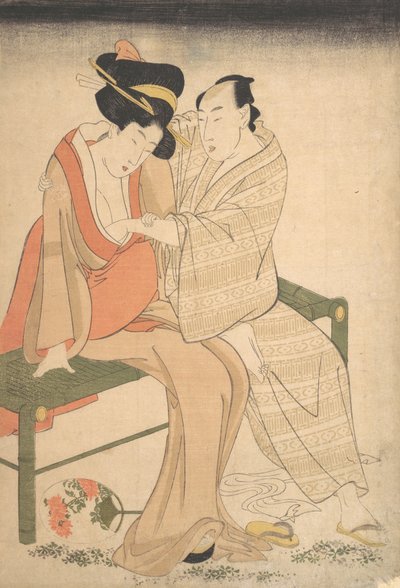 Una pareja de amantes de Kitagawa Utamaro