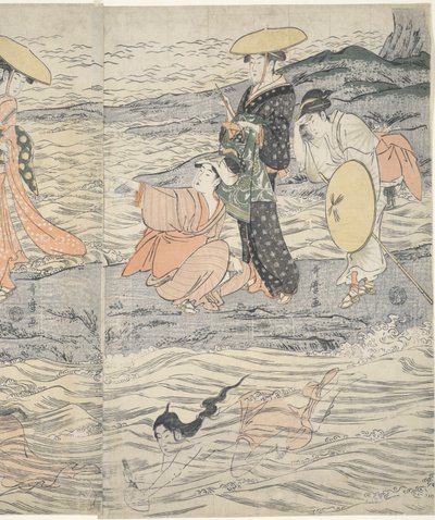 Awabi Shell Divers en Enoshima de Kitagawa Utamaro