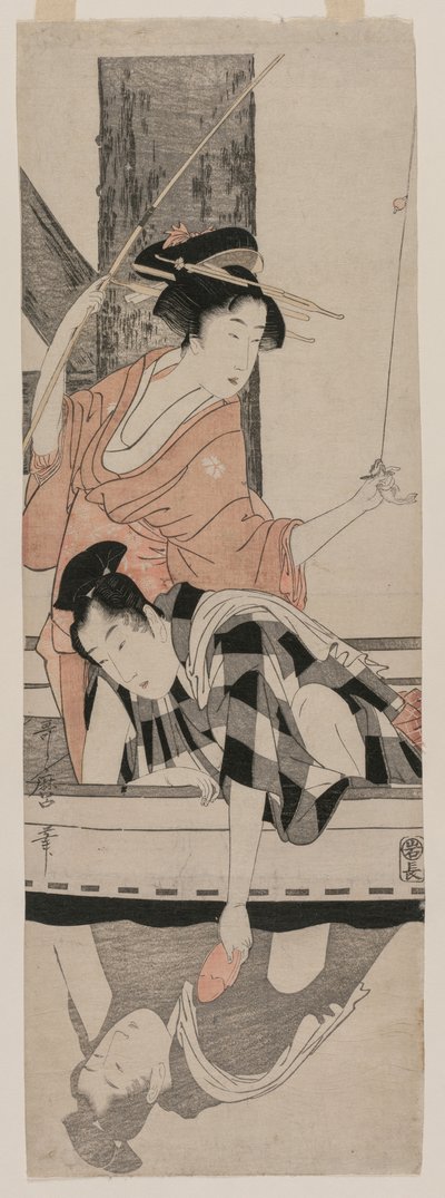 Pareja en un bote, c. 1799 de Kitagawa Utamaro
