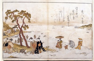 Donaciones de la marea baja de Kitagawa Utamaro