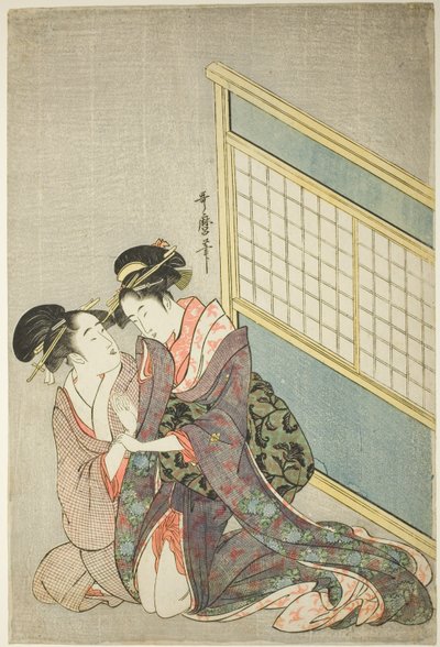 Doble almohada de Kitagawa Utamaro