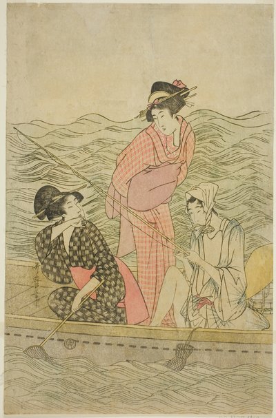 Excursión de pesca de Kitagawa Utamaro